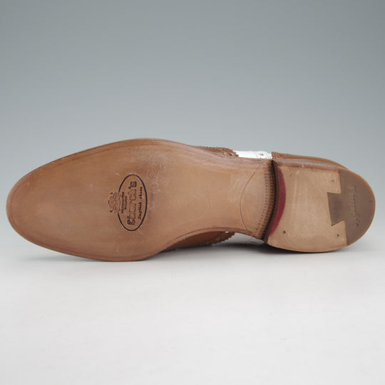 未使用★チャーチ(レディース) SIZE 35.5【★バーウッド/BURWOOD 3W】フルブローグ/ウイングチップ/薄茶×白/カーフ/Church's★o623