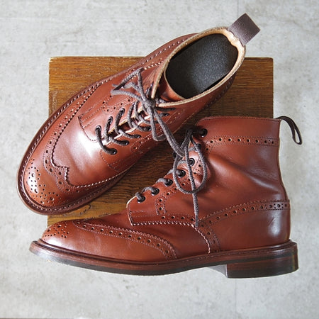 極上★トリッカーズ SIZE 7【定価￥143,000-★ダイナイトソール/MALTON/モールトン】2508/カントリーブーツ/茶/Tricker's★n095