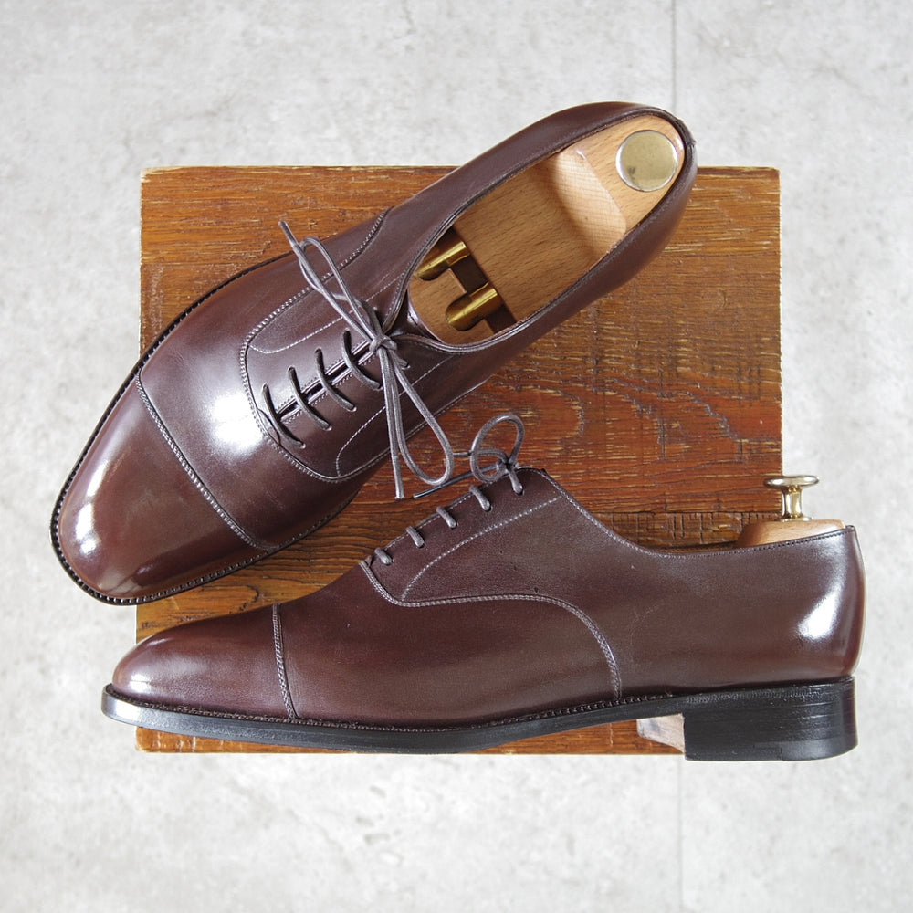 極上★J.M.ウエストン 8.5E【現行定価￥170,500-★300/ストレートチップ】11ラスト/ボックスカーフ/濃茶/メンズ/Weston/ウェストン★o098