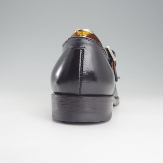 極美品★オールデン 7.5D【定価￥235,400-★コードバン仕様/モンクストラップ】1879/モディファイドラスト/黒/メンズ/ALDEN★p194
