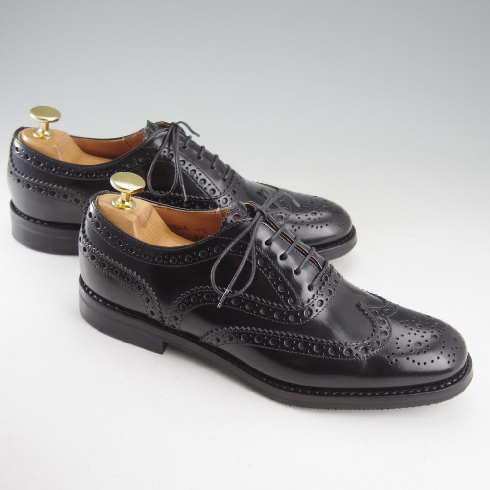 未使用★チャーチ(レディース) SIZE 36.5【定価￥192,500-★バーウッド/BURWOOD WG】ポリッシュドバインダーカーフ/黒/Church's★o624