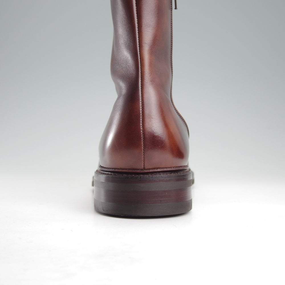 極美品★(スペイン製)カルミナ SIZE 8【モデル定価￥115,500-★オーダー品/サイドジップブーツ】ミュージアムカーフ/濃茶/CARMINA★o086