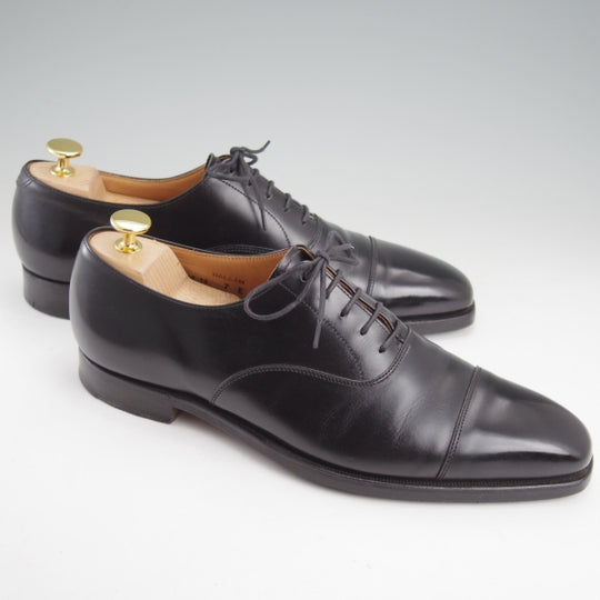 極上★クロケット&ジョーンズ 7E【定価￥132,000-★バーニーズNY別注/HALLAM】348ラスト/ストレートチップ/黒/Crockett&Jones★n597