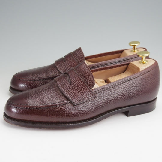 極美品★クロケット&ジョーンズ 7E【定価￥115,500-★BEAMS F別注/MAINE/メイン】376ラスト/コインローファー/濃茶/Crockett&Jones★n085