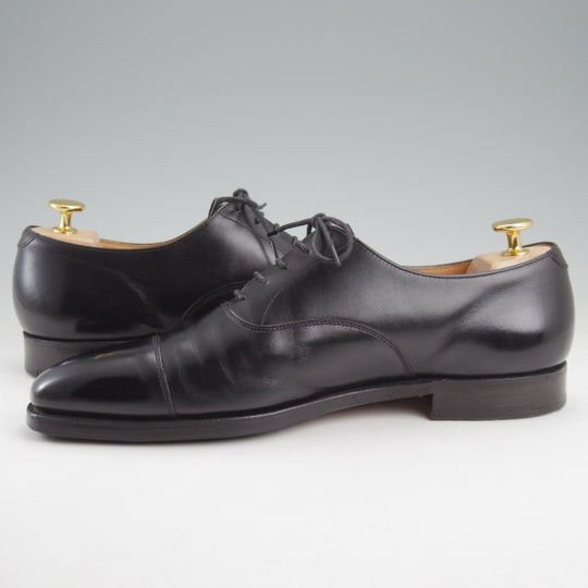 極上★クロケット&ジョーンズ 7E【定価￥132,000-★バーニーズNY別注/HALLAM】348ラスト/ストレートチップ/黒/Crockett&Jones★n597
