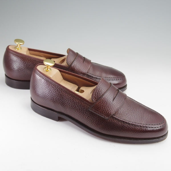 極美品★クロケット&ジョーンズ 7E【定価￥115,500-★BEAMS F別注/MAINE/メイン】376ラスト/コインローファー/濃茶/Crockett&Jones★n085