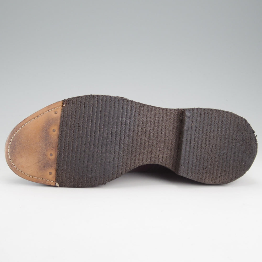 極美品★オールデン 7.5D【現行定価20万円以上★コードバン仕様/モディファイドラスト/53438】プレーントゥ/#8/赤茶/ALDEN★o087