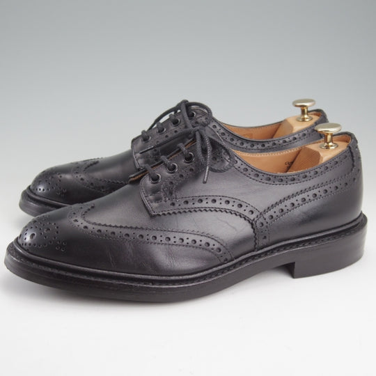 極美品★トリッカーズ SIZE 8.5【定価￥132,000-★ダイナイトソール/BOURTON/バートン】5633/カントリーシューズ/黒/Tricker's★n598