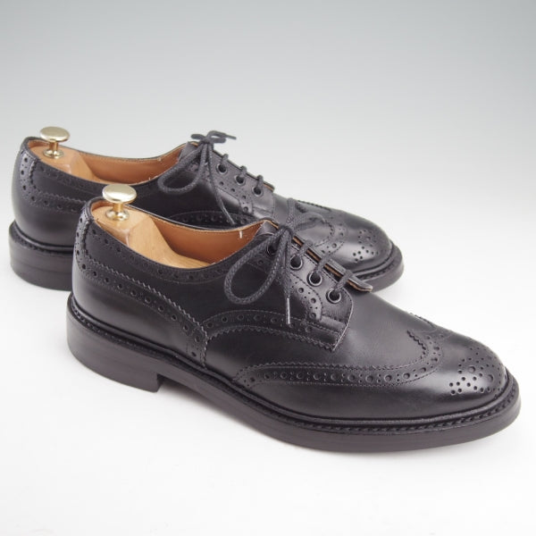 極美品★トリッカーズ SIZE 8.5【定価￥132,000-★ダイナイトソール/BOURTON/バートン】5633/カントリーシューズ/黒/Tricker's★n598