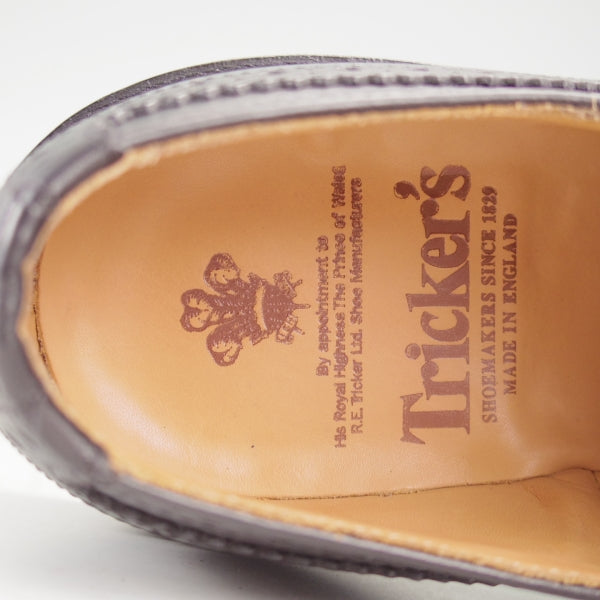 極美品★トリッカーズ SIZE 8.5【定価￥132,000-★ダイナイトソール/BOURTON/バートン】5633/カントリーシューズ/黒/Tricker's★n598