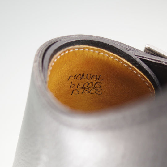 極上★ジョンロブ 6E【定価￥267,300-★MORVAL/(水牛)バッファローレザー仕様】0015ラスト/ダブルモンク/黒/メンズ/JOHN LOBB★o088