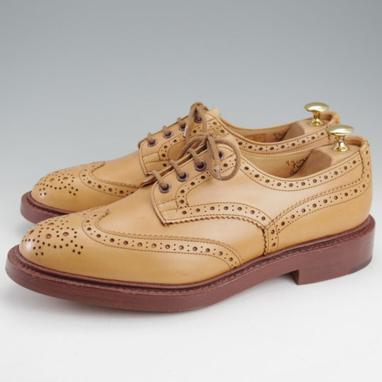 ほぼ試着程度★トリッカーズ SIZE 9【定価￥132,000-★BOURTON/バートン】5633/カントリーシューズ/カーフ/薄茶/メンズ/Tricker's★n599