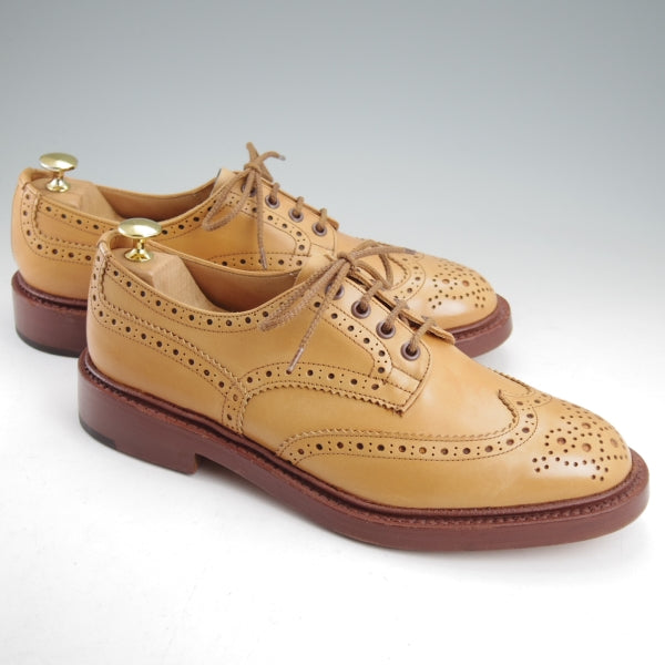 ほぼ試着程度★トリッカーズ SIZE 9【定価￥132,000-★BOURTON/バートン】5633/カントリーシューズ/カーフ/薄茶/メンズ/Tricker's★n599
