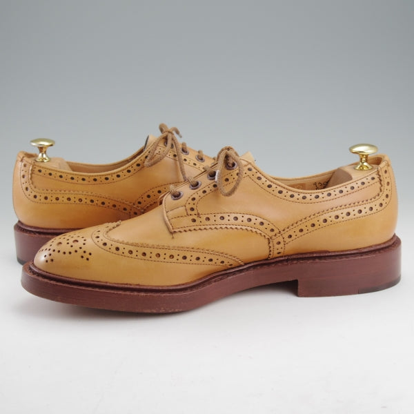 ほぼ試着程度★トリッカーズ SIZE 9【定価￥132,000-★BOURTON/バートン】5633/カントリーシューズ/カーフ/薄茶/メンズ/Tricker's★n599
