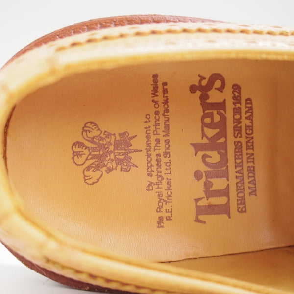 ほぼ試着程度★トリッカーズ SIZE 9【定価￥132,000-★BOURTON/バートン】5633/カントリーシューズ/カーフ/薄茶/メンズ/Tricker's★n599
