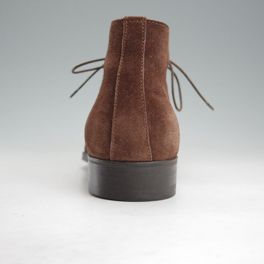 極美品★(伊)サントーニ SIZE 7【チャッカブーツ★14442/濃茶】スエード/メンズ/Santoni★o089