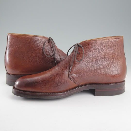 美品★クロケット&ジョーンズ 7E【現行定価10万円以上★ダイナイトソール/CHERTSEY3】224ラスト/チャッカブーツ/茶/Crockett&Jones★p197