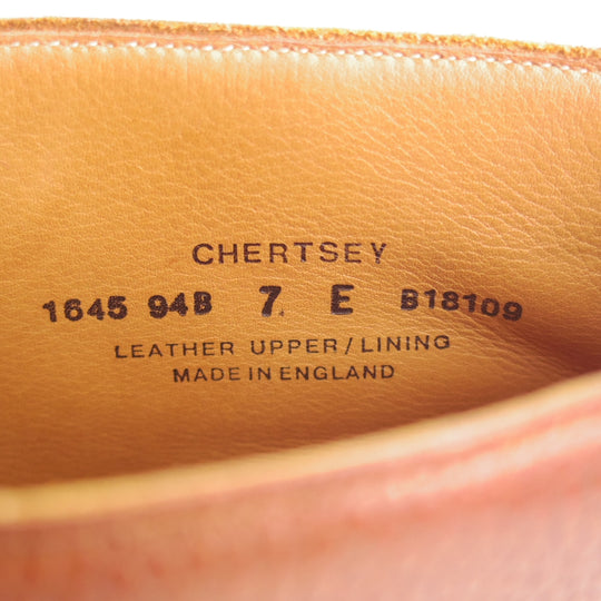 美品★クロケット&ジョーンズ 7E【現行定価10万円以上★ダイナイトソール/CHERTSEY3】224ラスト/チャッカブーツ/茶/Crockett&Jones★p197