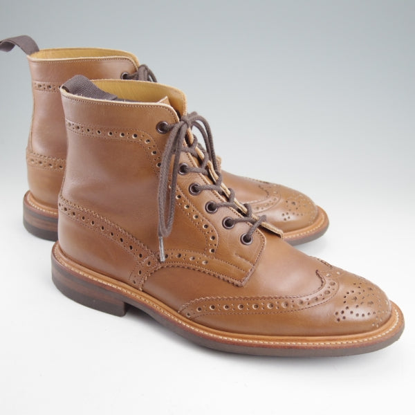 極上★トリッカーズ SIZE 8【定価￥143,000-★(米)ホーウィン社のキャバリエレザー/ダイナイトソール仕様/MALTON】茶/Tricker's★n600
