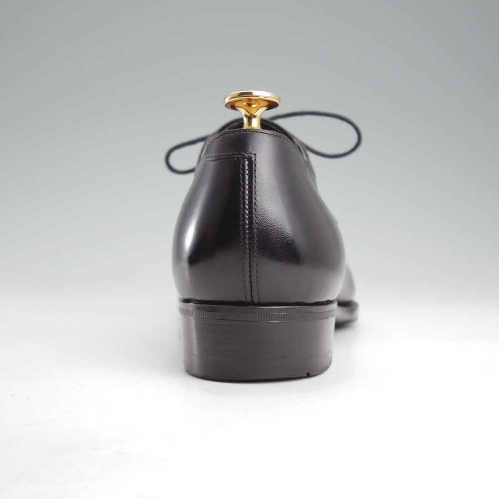 極美品★三陽山長 SIZE 7.5【定価￥99,000-★友之介/R309ラスト】ストレートチップ/カーフ/黒/メンズ/TOMONOSUKE/Sanyo Yamacho★o090