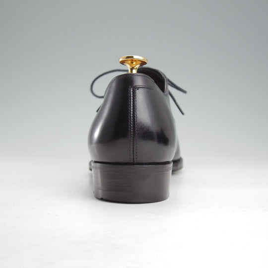 極美品★三陽山長 SIZE 7.5【定価￥99,000-★友之介/R309ラスト】ストレートチップ/カーフ/黒/メンズ/TOMONOSUKE/Sanyo Yamacho★o090