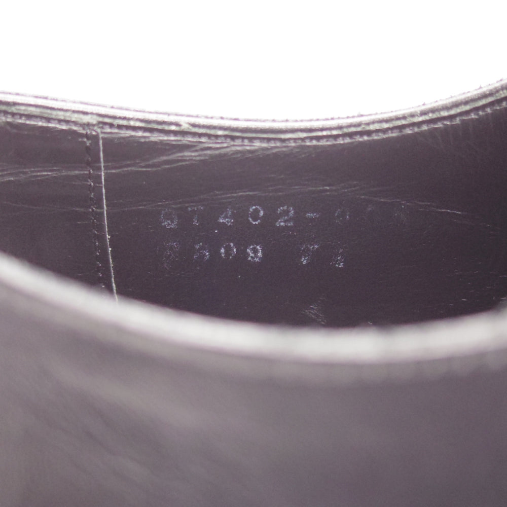 極美品★三陽山長 SIZE 7.5【定価￥99,000-★友之介/R309ラスト】ストレートチップ/カーフ/黒/メンズ/TOMONOSUKE/Sanyo Yamacho★o090