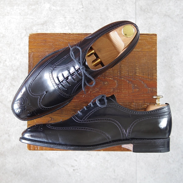【未使用】Church's Consul 7F 黒色 Consul' Black Leather Oxford UK 8.5 F - Abbot's Shoes