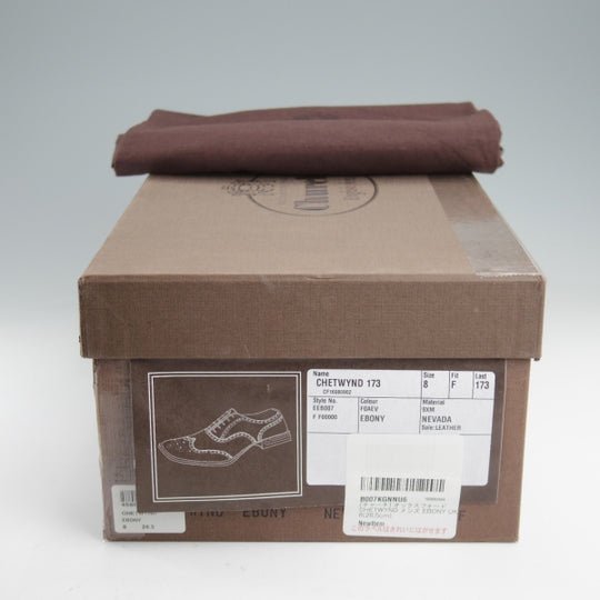 未使用★チャーチ 80F/UK8【定価￥176,000-★チェットウィンド/CHETWYND】173ラスト/フルブローグ/ネバダカーフ/濃茶/Church's★m551