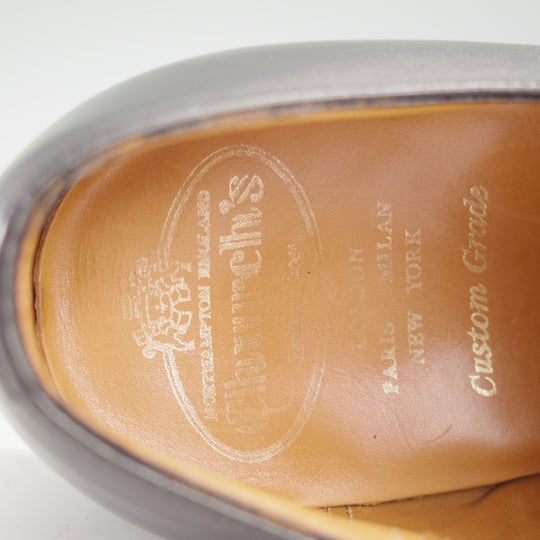 極上★チャーチ 75G/UK7.5【現行定価￥181,500-★コンサル/CONSUL】173ラスト/ストレートチップ/カーフ/黒/メンズ/Church's★o092
