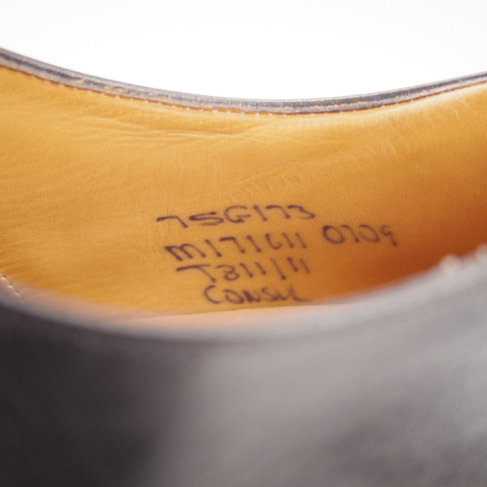 極上★チャーチ 75G/UK7.5【現行定価￥181,500-★コンサル/CONSUL】173ラスト/ストレートチップ/カーフ/黒/メンズ/Church's★o092