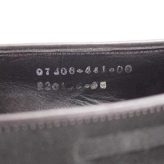 極上★三陽山長 SIZE 6.5【現行定価￥102,300-★鹿三郎/タッセルローファー】R2010Sラスト/スエード/黒/メンズ/Sanyo Yamacho★o630