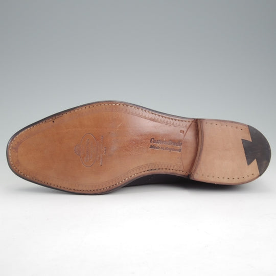 未使用★チャーチ 85E【デッドストック品★旧チャーチ/73ラスト/Bordeaux】フルブローグ/カーフ/黒/メンズ/Church's★n601