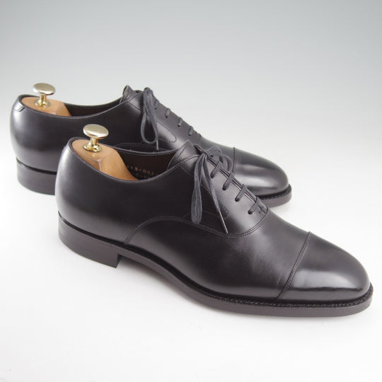 極美品★三陽山長 SIZE 7.5【現行定価￥99,000-★純正ツリー付き/友二郎/R2010ラスト】ストレートチップ/黒/TOMOJIRO/Sanyo Yamacho★o631