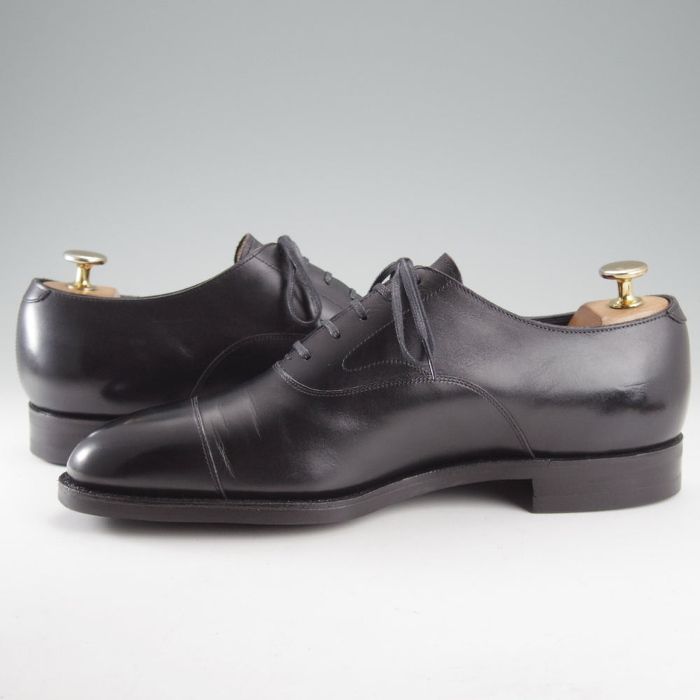 極美品★三陽山長 SIZE 7.5【現行定価￥99,000-★純正ツリー付き/友二郎/R2010ラスト】ストレートチップ/黒/TOMOJIRO/Sanyo Yamacho★o631