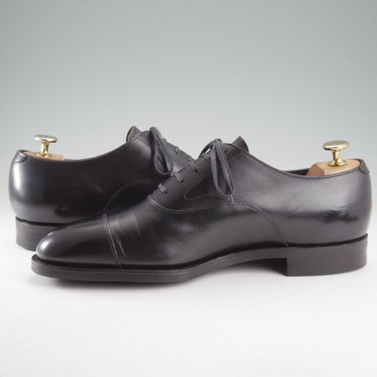 極美品★三陽山長 SIZE 7.5【現行定価￥99,000-★純正ツリー付き/友二郎/R2010ラスト】ストレートチップ/黒/TOMOJIRO/Sanyo Yamacho★o631