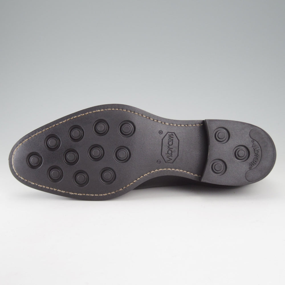 極美品★三陽山長 SIZE 7.5【現行定価￥99,000-★純正ツリー付き/友二郎/R2010ラスト】ストレートチップ/黒/TOMOJIRO/Sanyo Yamacho★o631
