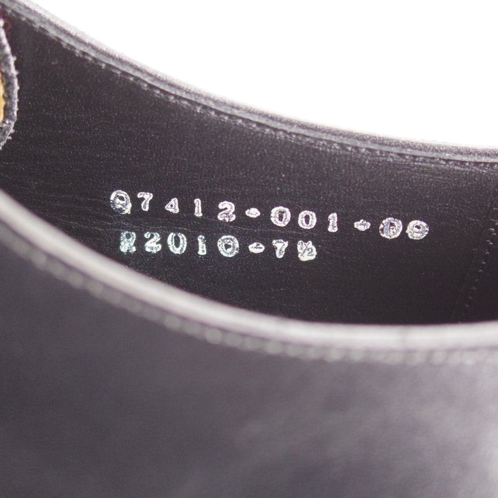 極美品★三陽山長 SIZE 7.5【現行定価￥99,000-★純正ツリー付き/友二郎/R2010ラスト】ストレートチップ/黒/TOMOJIRO/Sanyo Yamacho★o631