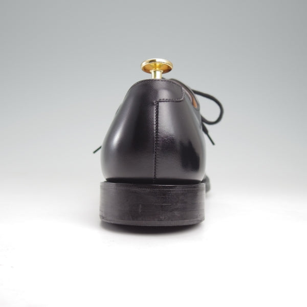 極美品★チャーチ 70F/UK7【現行5都市ロゴ★OSLO/オスロ】136ラスト/プレーントゥ/Vフロント/カーフ/黒/メンズ/Church's★n602