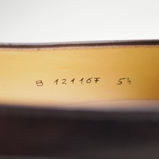 ほぼ試着程度★(伊)タニノクリスチー SIZE 5.5【定価15万円以上★ストラップローファー/黒】スリッポン/カーフ/メンズ/TANINO CRISCI★n091