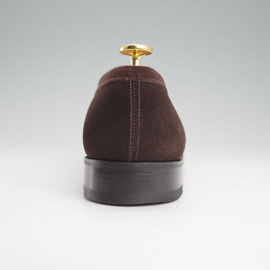 極美品★J.M.ウエストン 5C【定価￥156,200-★コインローファー/180】41ラスト/スエード/濃茶/メンズ/Weston/ウェストン★o095