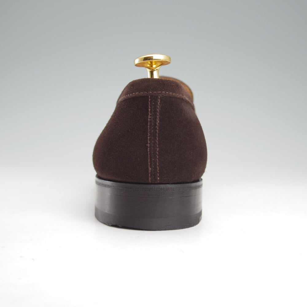 極美品★J.M.ウエストン 5C【定価￥156,200-★コインローファー/180】41ラスト/スエード/濃茶/メンズ/Weston/ウェストン★o095