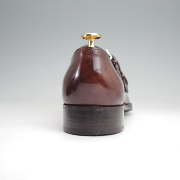 極美品★ジョンロブ 7EE【現行定価￥344,300-★プレステージライン/CHAPEL/8000ラスト】ミュージアムカーフ/ダブルモンク/JOHN LOBB★n093