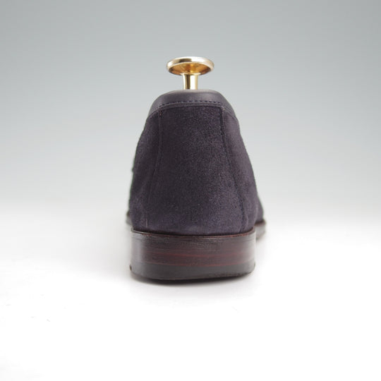 極上★(スペイン製)カルミナ SIZE 6【合計定価￥113,300-★純正ツリー付/コインローファー/80836】SINEUラスト/スエード/紺/CARMINA★o096