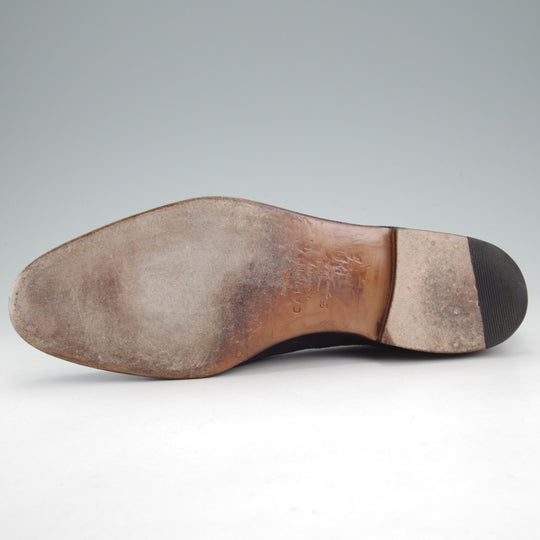 極上★(スペイン製)カルミナ SIZE 6【合計定価￥113,300-★純正ツリー付/コインローファー/80836】SINEUラスト/スエード/紺/CARMINA★o096