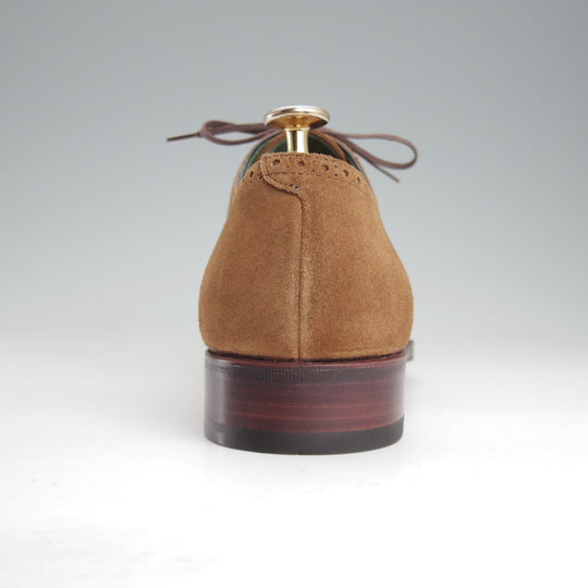 未使用★(スペイン製)カルミナ SIZE 7【グッドイヤーウェルテッド製法★オックスフォードシューズ/80510】スエード/茶/CARMINA★o634