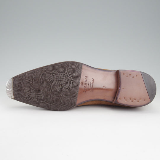 未使用★(スペイン製)カルミナ SIZE 7【グッドイヤーウェルテッド製法★オックスフォードシューズ/80510】スエード/茶/CARMINA★o634