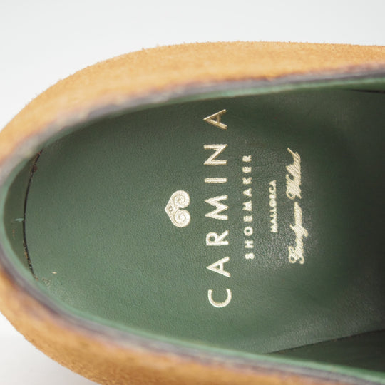 未使用★(スペイン製)カルミナ SIZE 7【グッドイヤーウェルテッド製法★オックスフォードシューズ/80510】スエード/茶/CARMINA★o634