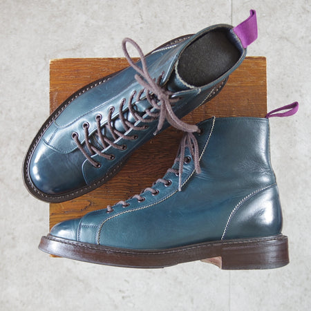 極上★トリッカーズ SIZE 6.5【現行モデル定価￥143,000-★ポールスミス別注/モンキーブーツ】6077/オイルドレザー/紺/Tricker's★p207