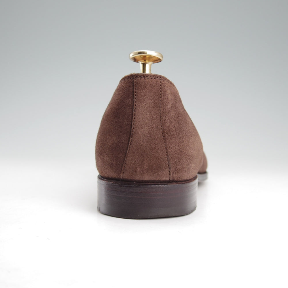 極上★(スペイン製)カルミナ SIZE 6【合計定価￥113,300-★純正ツリー付/ローファー/80384】UETAMラスト/スエード/濃茶/CARMINA★o097