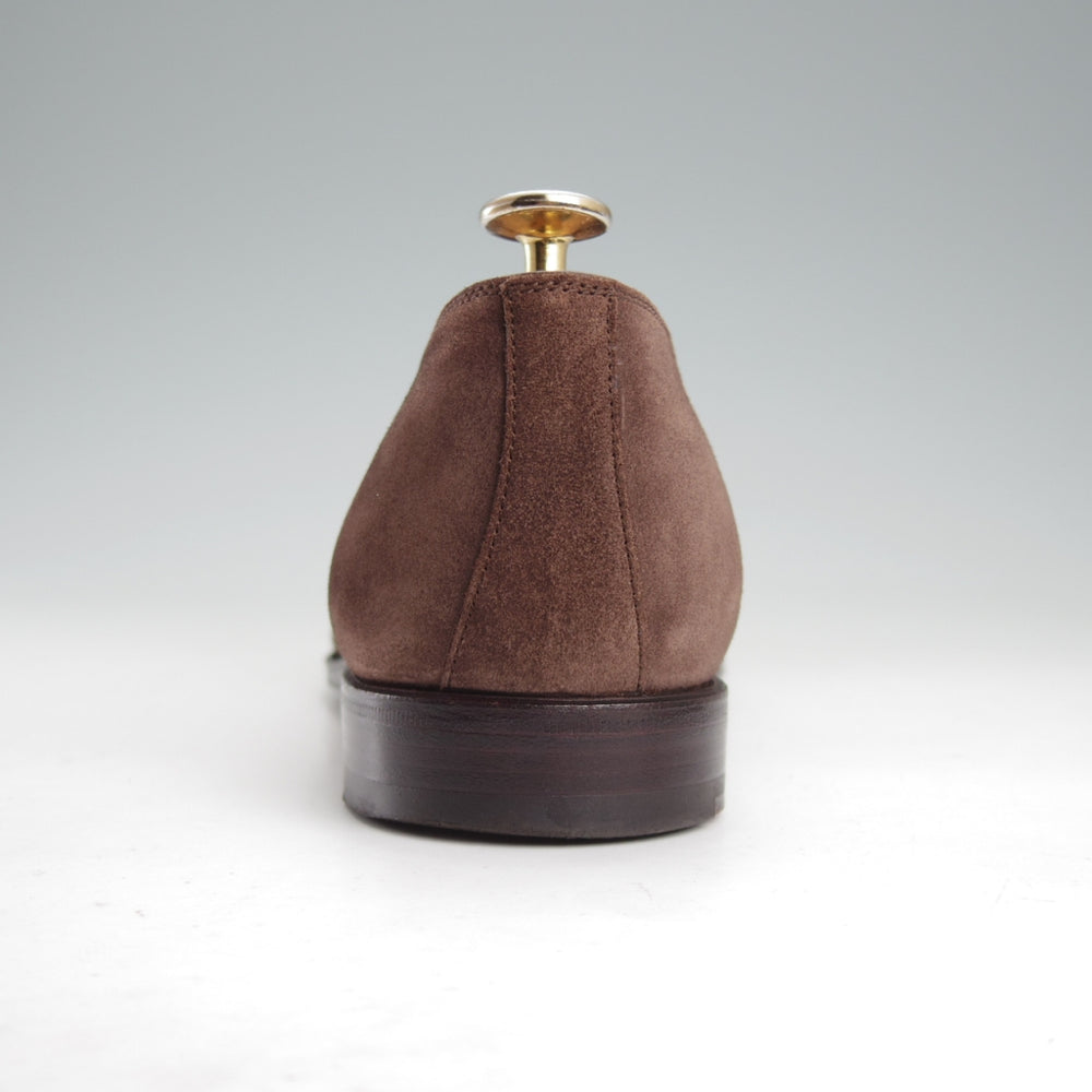 極上★(スペイン製)カルミナ SIZE 6【合計定価￥113,300-★純正ツリー付/ローファー/80384】UETAMラスト/スエード/濃茶/CARMINA★o097